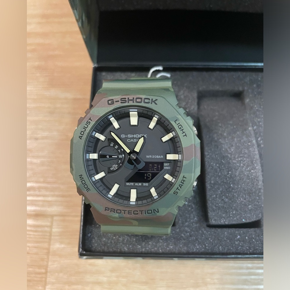 Sold…Camo G-Shock 2100 series watch … nwt